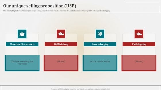 Associate Marketing Company Outline Our Unique Selling Proposition USP Microsoft PDF