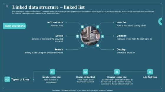 Associated Data IT Linked Data Structure Linked List Portrait PDF