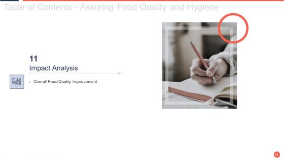 Assuring Food Quality And Hygiene Ppt PowerPoint Presentation Complete Deck With Slides