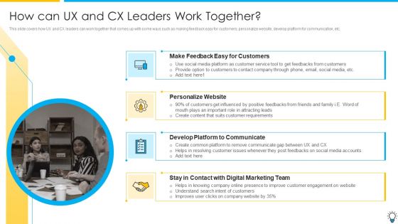Assuring Management In Product Innovation To Enhance Processes How Can UX And CX Leaders Work Together Professional PDF
