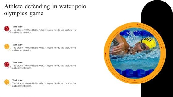 Athlete Defending In Water Polo Olympics Game Portrait PDF