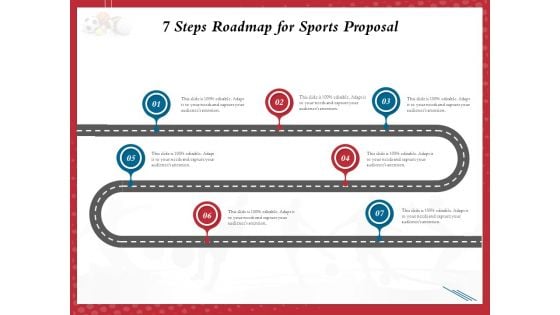 Athletics Sponsorship 7 Steps Roadmap For Sports Proposal Ppt PowerPoint Presentation Gallery Deck PDF