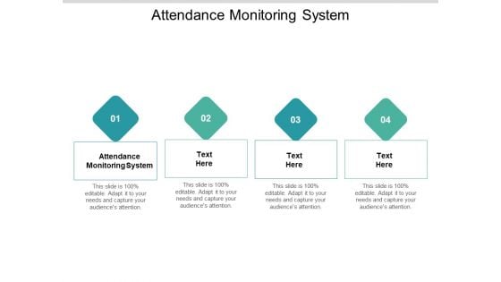 Attendance Monitoring System Ppt PowerPoint Presentation Show Sample Cpb