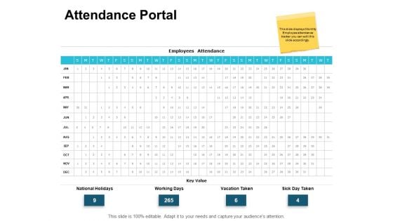 Attendance Portal Marketing Ppt PowerPoint Presentation Inspiration Maker