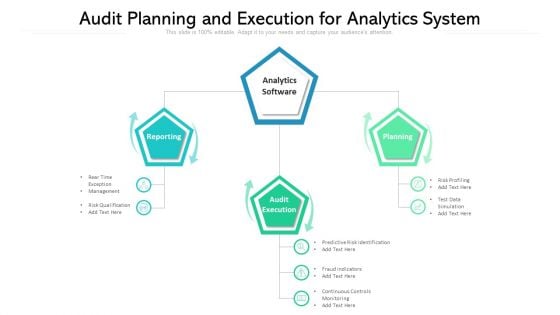 Audit Planning And Execution For Analytics System Ppt PowerPoint Presentation File Guide PDF