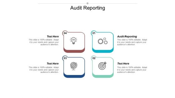 Audit Reporting Ppt PowerPoint Presentation Professional Background Designs Cpb