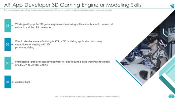 Augmented And Virtual Reality Technologies AR App Developer 3D Gaming Engine Microsoft PDF