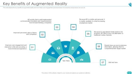 Augmented And Virtual Reality Technologies Key Benefits Of Augmented Reality Download PDF