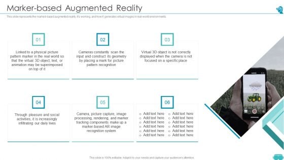 Augmented And Virtual Reality Technologies Marker Based Augmented Reality Mockup PDF