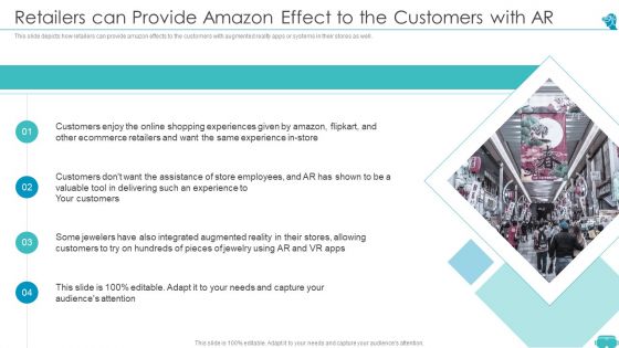 Augmented And Virtual Reality Technologies Retailers Can Provide Amazon Effect To The Customers With AR Inspiration PDF