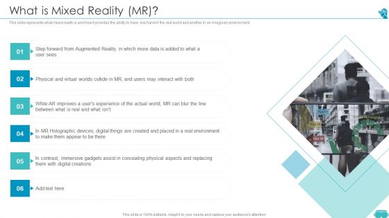 Augmented And Virtual Reality Technologies What Is Mixed Reality MR Elements PDF Augmented And Virtual Reality Technologies What Is Mixed Reality MR Elements PDF