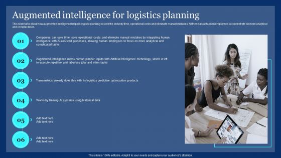 Augmented Intelligence For Logistics Planning Ppt PowerPoint Presentation Diagram Lists PDF Augmented Intelligence For Logistics Planning Ppt PowerPoint Presentation Diagram Lists PDF