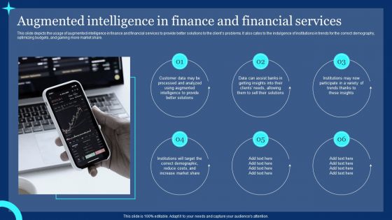 Augmented Intelligence In Finance And Financial Services Ppt PowerPoint Presentation File Example PDF