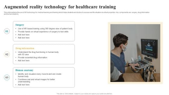 Augmented Reality Technology For Healthcare Training Summary PDF