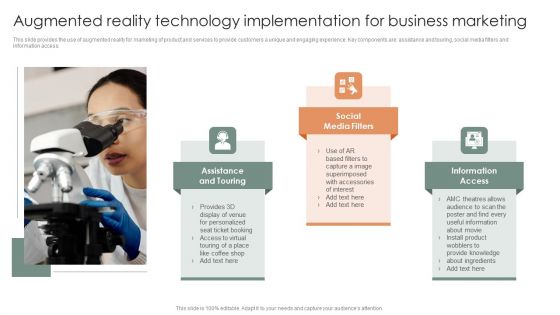 Augmented Reality Technology Implementation For Business Marketing Mockup PDF