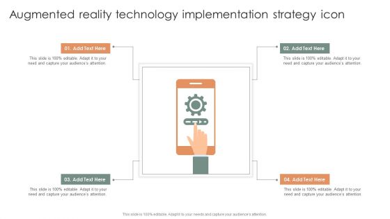 Augmented Reality Technology Implementation Strategy Icon Portrait PDF