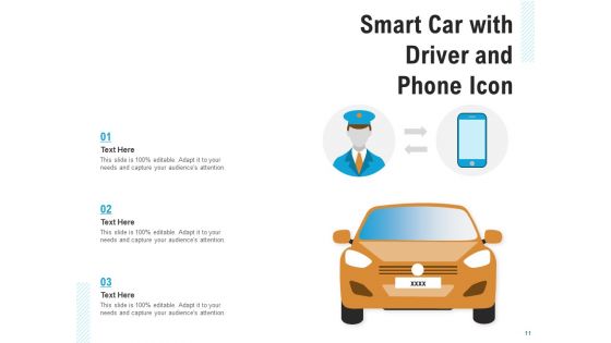 Auto Icon Representing Damaged Car Passing Ppt PowerPoint Presentation Complete Deck