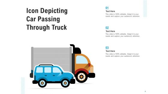 Auto Icon Representing Damaged Car Passing Ppt PowerPoint Presentation Complete Deck