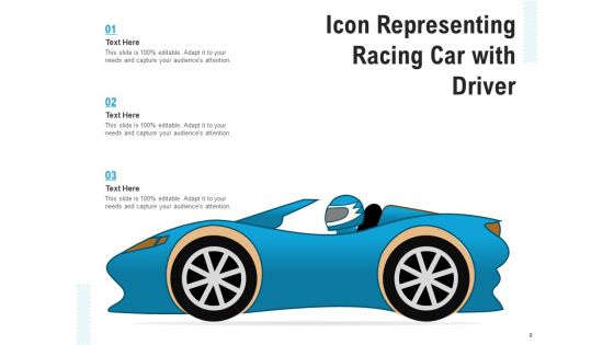 Auto Icon Representing Damaged Car Passing Ppt PowerPoint Presentation Complete Deck