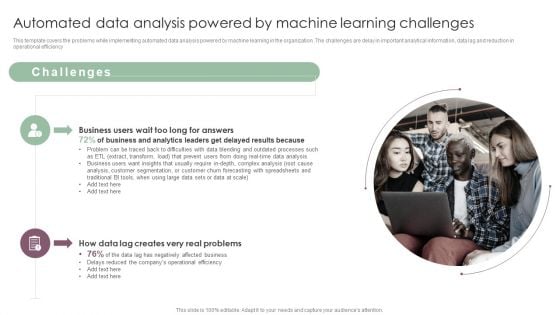 Automated Data Analysis Powered By Machine Learning Challenges Pictures PDF
