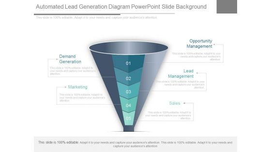 Automated Lead Generation Diagram Powerpoint Slide Background