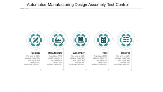 Automated Manufacturing Design Assembly Test Control Ppt PowerPoint Presentation Infographic Template Clipart Images