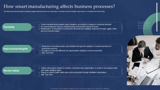 Automated Production Process To Enhance Efficiency How Smart Manufacturing Background PDF