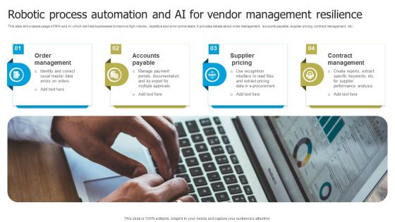 Automated Supplier Relationship Management Robotic Process Automation And AI Diagrams PDF