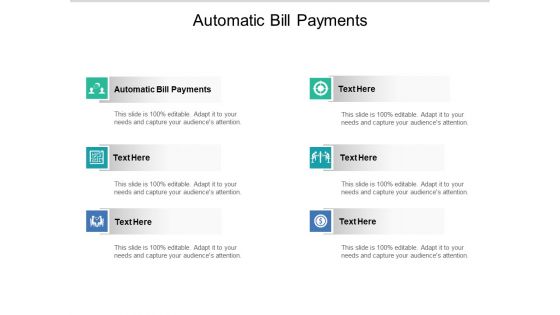Automatic Bill Payments Ppt PowerPoint Presentation Ideas Design Templates Cpb Pdf