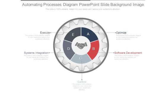 Automating Processes Diagram Powerpoint Slide Background Image