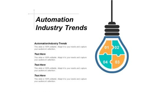 Automation Industry Trends Ppt PowerPoint Presentation Outline Graphics Template Cpb