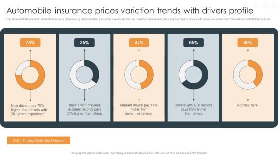 Automobile Insurance Prices Variation Trends With Drivers Profile Summary PDF