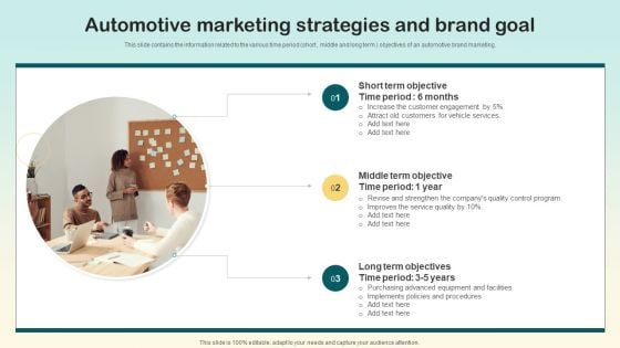 Automotive Marketing Strategies And Brand Goal Ppt Ideas Diagrams PDF Automotive Marketing Strategies And Brand Goal Ppt Ideas Diagrams PDF