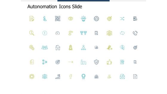 Autonomation Icons Slide Planning Ppt PowerPoint Presentation Infographics Mockup