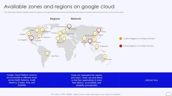 Available Zones And Regions On Google Cloud Google Cloud Computing System Template PDF