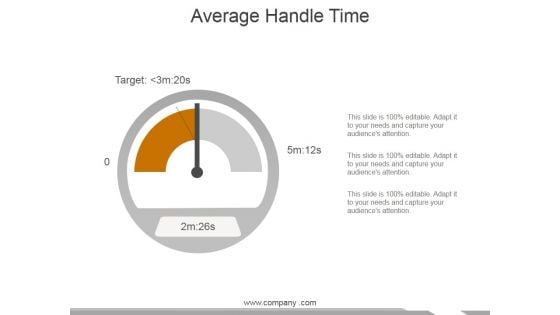 Average Handle Time Ppt PowerPoint Presentation Ideas Show