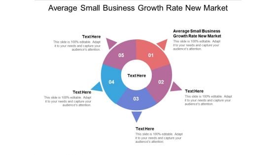 Average Small Business Growth Rate New Market Ppt PowerPoint Presentation Styles Show Cpb Pdf