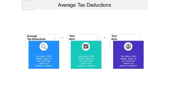 Average Tax Deductions Ppt PowerPoint Presentation Icon Layout Cpb Pdf