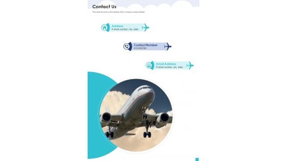Aviation Services Management Contact Us One Pager Sample Example Document Aviation Services Management Contact Us One Pager Sample Example Document