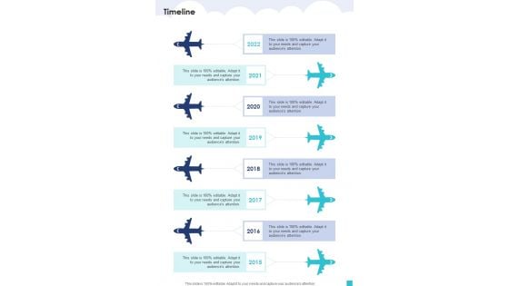 Aviation Services Management Timeline One Pager Sample Example Document Aviation Services Management Timeline One Pager Sample Example Document