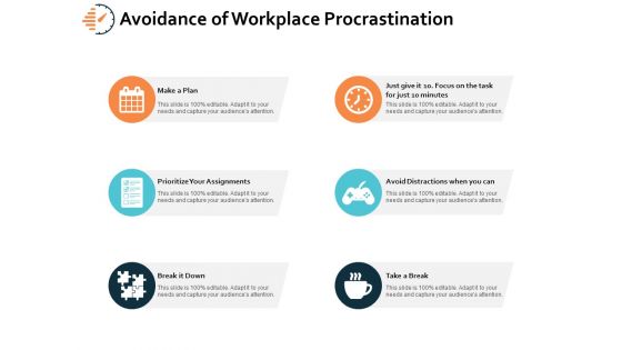 Avoidance Of Workplace Procrastination Ppt PowerPoint Presentation Layouts Inspiration