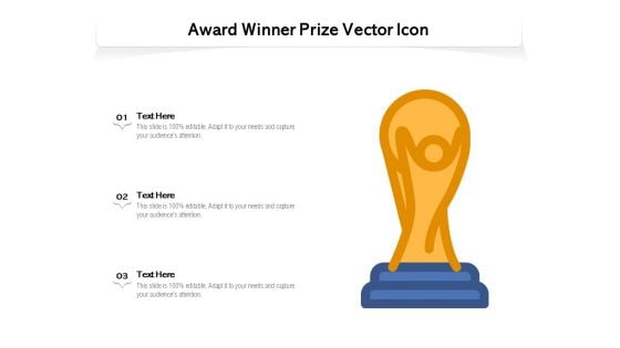 Award Winner Prize Vector Icon Ppt PowerPoint Presentation File Graphics Design PDF