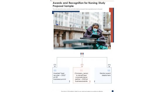 Awards And Recognition For Nursing Study Proposal Sample One Pager Sample Example Document