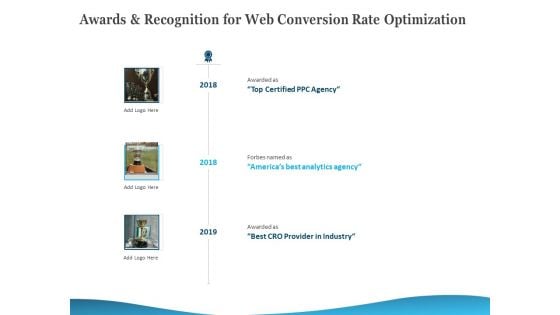 Awards And Recognition For Web Conversion Rate Optimization Ppt PowerPoint Presentation Infographic Template Master Slide PDF