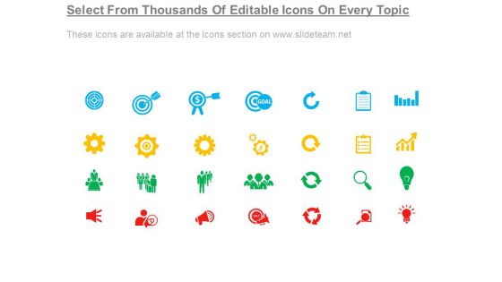 Awesome Business Pitch Table Ppt Icon