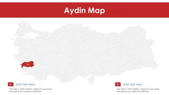 Aydin Map PowerPoint Presentation PPT Template PDF