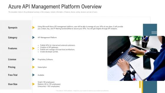 Azure API Management Platform Overview Ppt Inspiration Introduction PDF