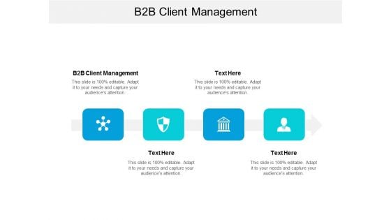 B2B Client Management Ppt PowerPoint Presentation File Elements Cpb