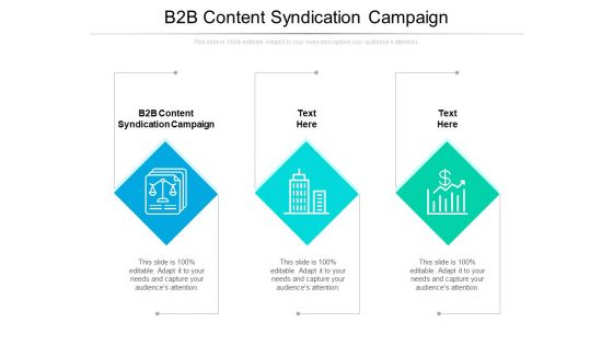 B2B Content Syndication Campaign Ppt PowerPoint Presentation Ideas Clipart Cpb Pdf