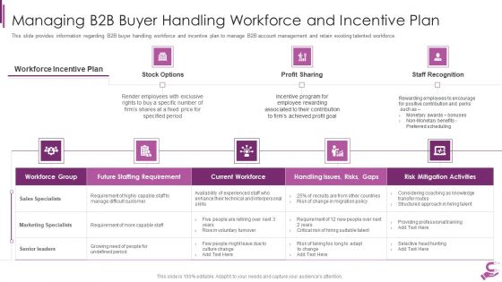 B2B Demand Generation Best Practices Managing B2B Buyer Handling Workforce And Incentive Plan Rules PDF